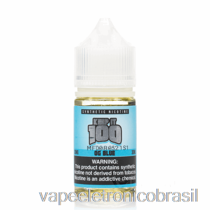 Vape Eletrônico E Sais Azuis - Mantenha 100 - 30ml 50mg